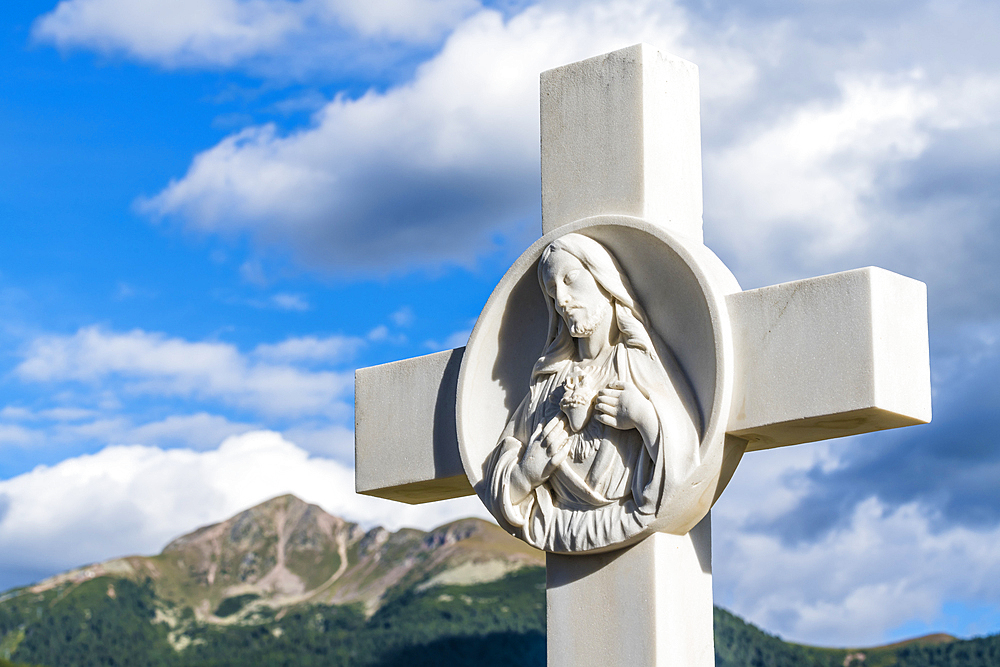 Grave cross, Radein cemetery, Aldein, Radein, South Tyrol, Alto Adige, Italy