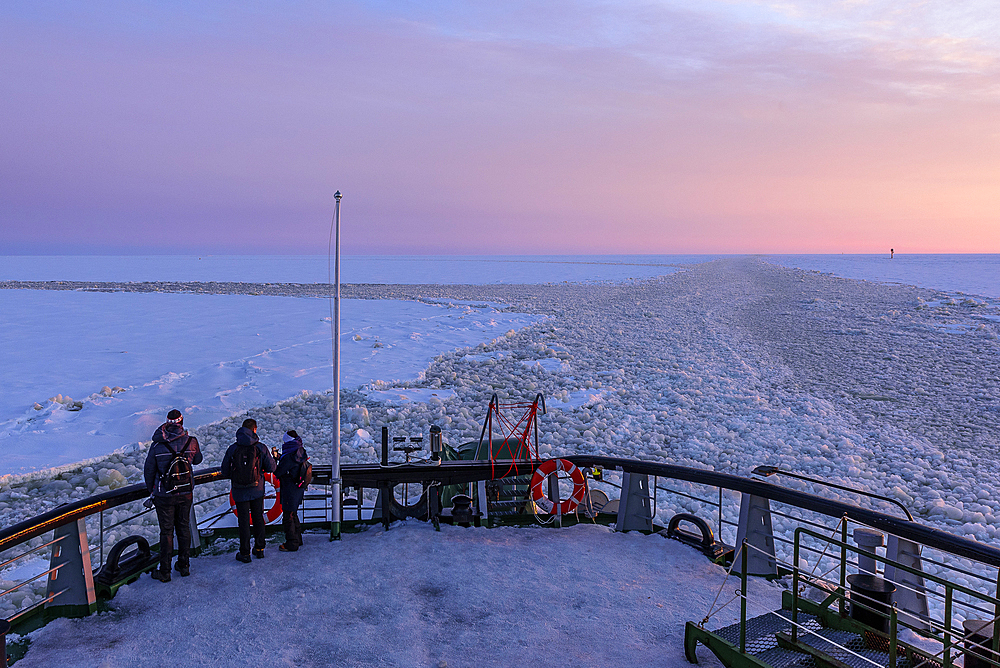 Tourist ride on the historic icebreaker Sampo, Kemi, Finland