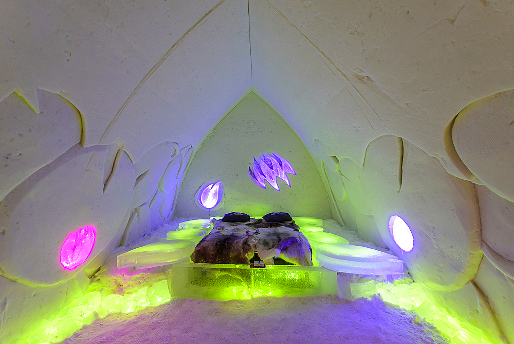 Hotel made of ice, Arctic Snow Hotel, Rovaniemi, Finland