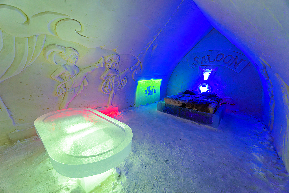 Hotel made of ice, Arctic Snow Hotel, Rovaniemi, Finland