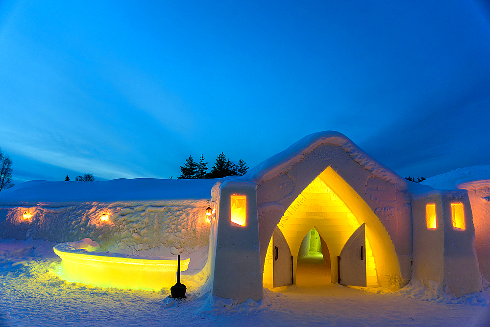 Hotel made of ice, Arctic Snow Hotel, Rovaniemi, Finland