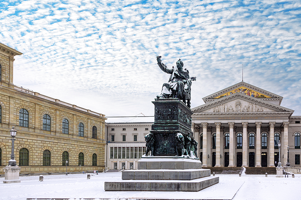 Munich, Max Joseph Square, Residence, National Theater, Monument to King Max I Joseph