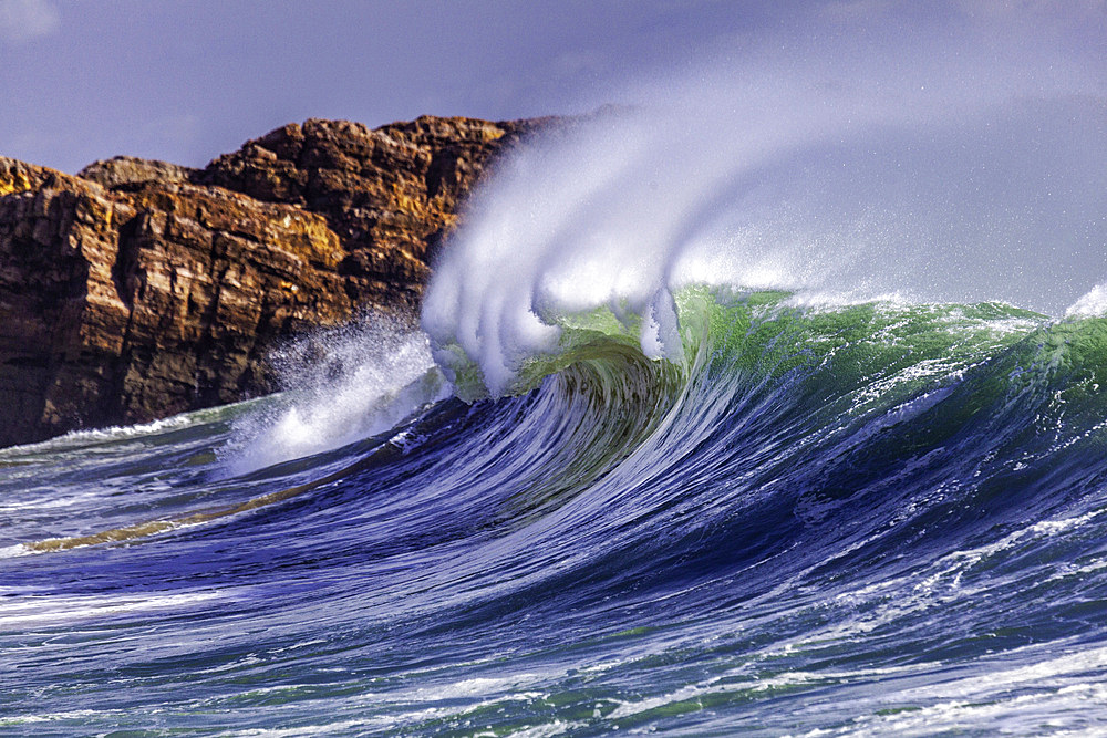 waves, surf, Portugal, Algarve, Atlantic