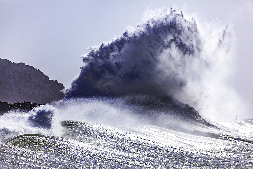 waves, surf, Portugal, Algarve, Atlantic