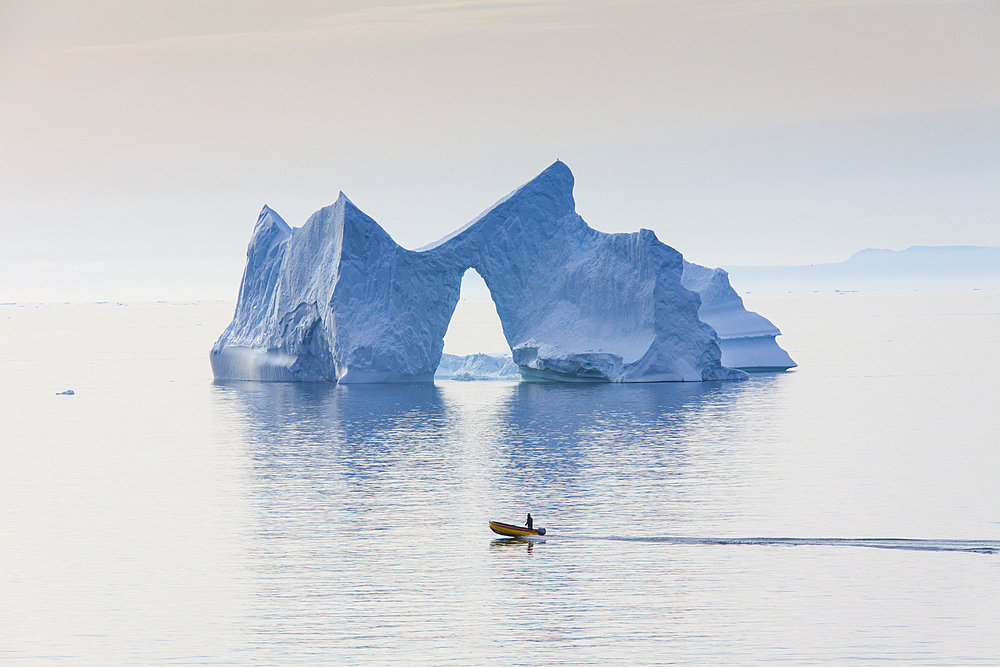 Iceberg in the Kangia Icefjord, UNESCO World Heritage Site, Disko Bay, West Greenland, Greenland