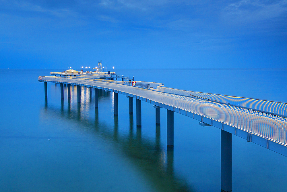 Koserow pier, Usedom island, Mecklenburg-Western Pomerania, Germany