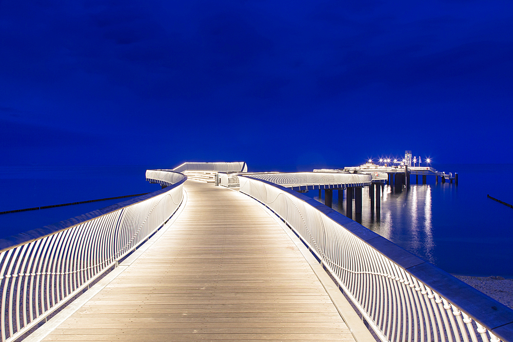 Koserow pier, Usedom island, Mecklenburg-Western Pomerania, Germany