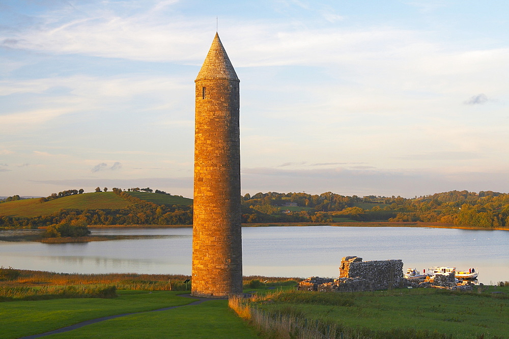 outdoor photo, Devenish Island, Lower Lough Erne, Shannon & Erne Waterway, County Fermanagh, Northern Ireland, Europe