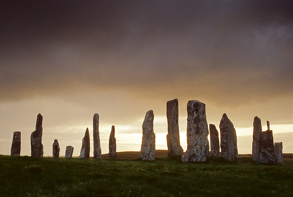 Standing Stones of Callanish, Isle of Lewis, Outer Hebrides, Western Isles, Scotland, Great Britain, Europe