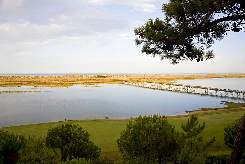 Laguna at the Ria Formosa, Quinta da Lago, Algarve, Portugal