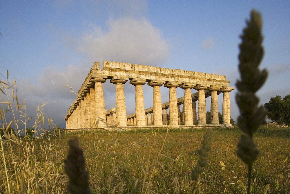 Temple of Hera, Heraion, UNESCO world heritage site, Paestum, Cilento, Campania, Italy