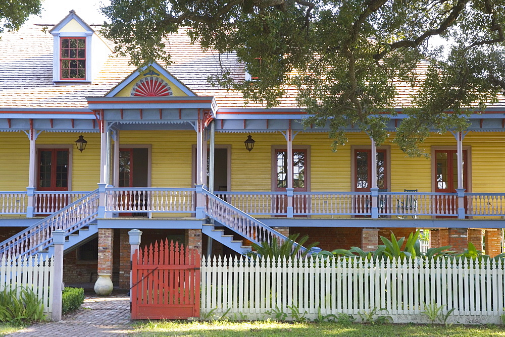 Laura Plantation is a rare example of a creole plantation house, Vacherie, Louisiana, USA