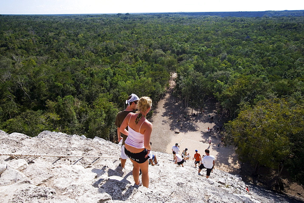 Mayan temple ruins in coba, State of Quintana Roo, Peninsula Yucatan, Mexico