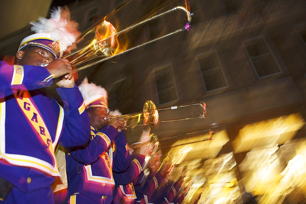 Brass Parade in the French Quarter, New Orleans, Louisiana, USA