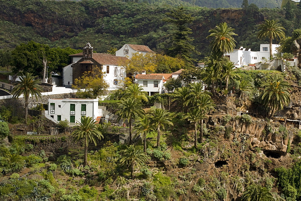 Pilgrimage church, Santuario de Nuestra Senora de Las Nieves, Las Nieves, near Santa Cruz de La Palma, UNESCO Biosphere Reserve, La Palma, Canary Islands, Spain, Europe