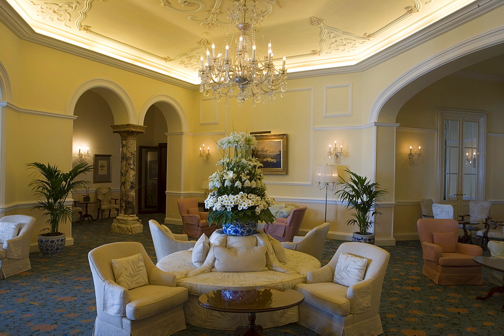 Lounge at Reid's Palace Hotel, Funchal, Madeira, Portugal