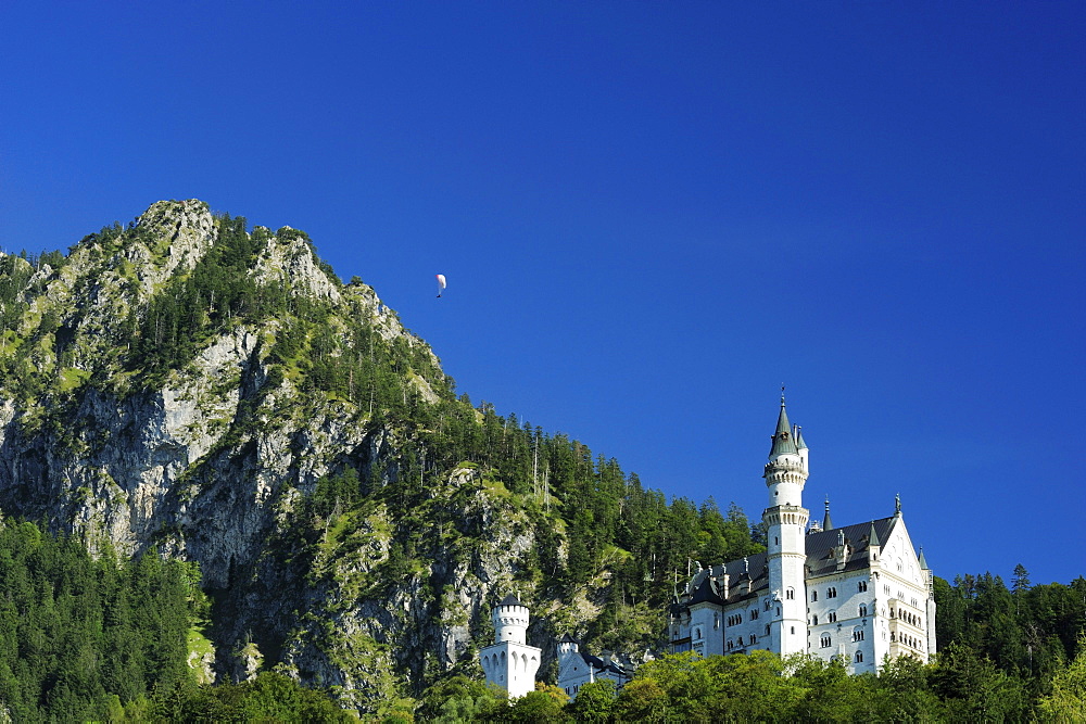 Neuschwanstein castle, Hohenschwangau, Allgaeu, Swabia, Bavaria, Germany