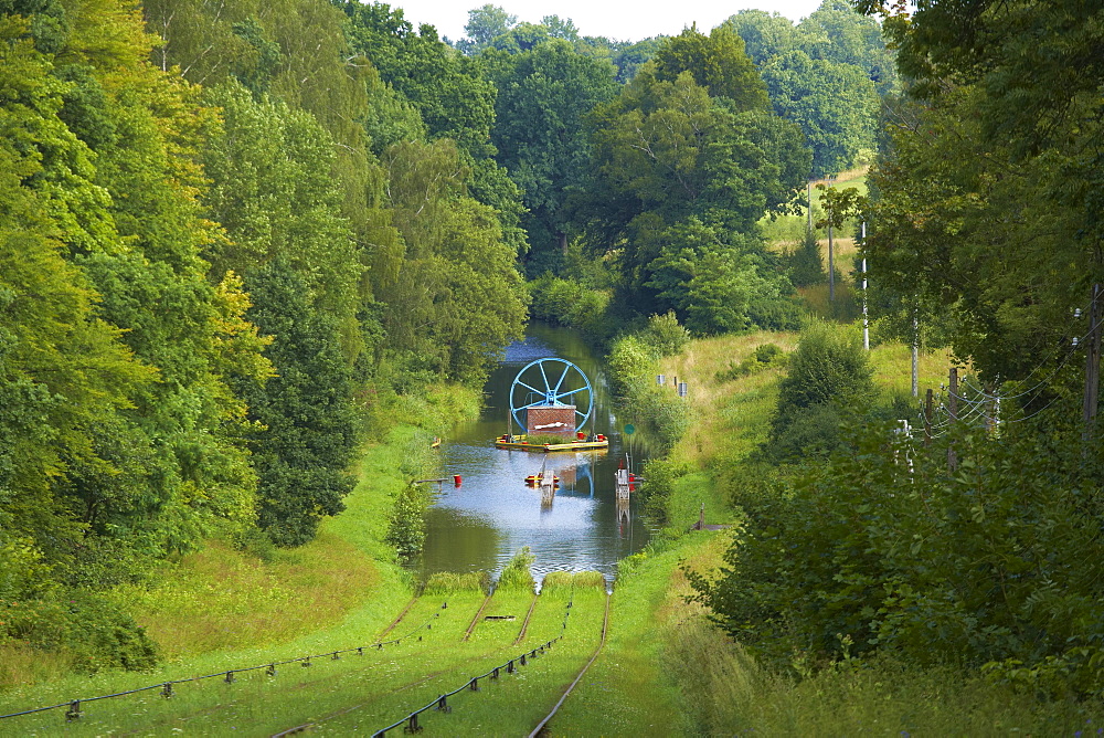 Ostrodsko-Elblaski Canal, Inclined plane, Lock of Buczyniec, East Prussia, Poland, Europe