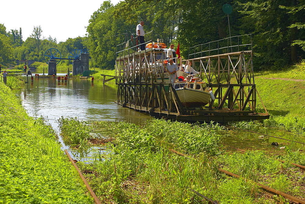 Ostrodsko-Elblaski Canal, Inclined plane, Lock of Buczyniec, East Prussia, Poland, Europe