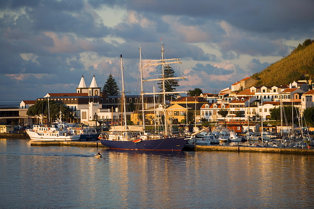 Horta Harbor, Horta, Faial Island, Azores, Portugal, Europe