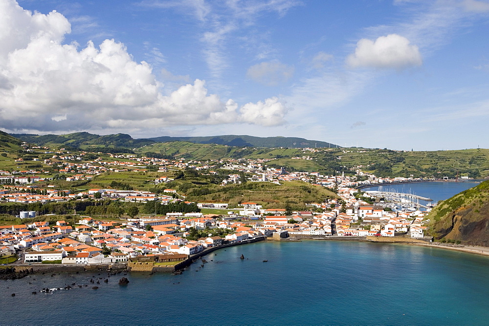 View from Monte da Guia, Horta, Faial Island, Azores, Portugal, Europe