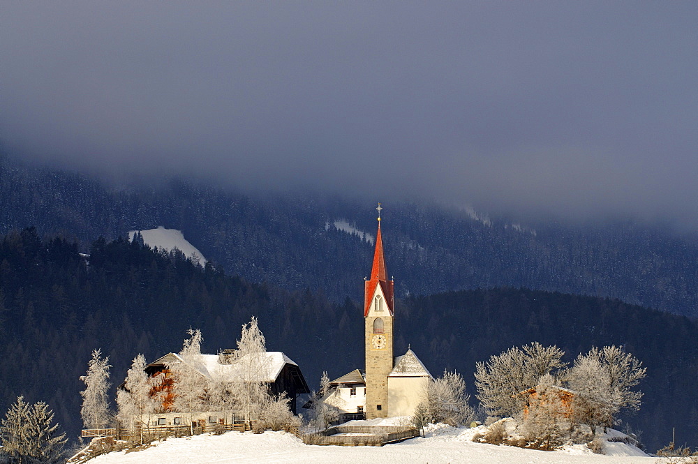 Sankt Sigmund Church, Hochpuster Valley, South Tyrol, Italy