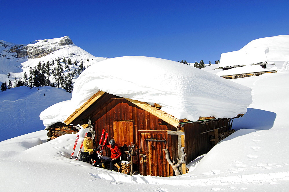 Ski Tour, Grosser Jaufen, Pragser Valley, Hochpuster Valley, South Tyrol, Italy, model released