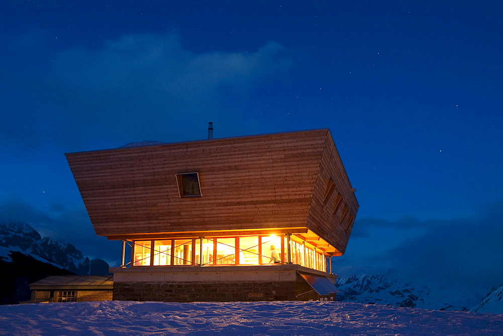 Mountain lodge Corno Gries, Val Bedretto, Canton of Ticino, Switzerland