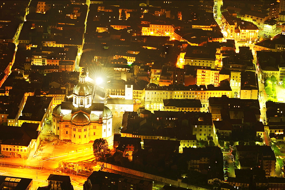 Cathedral at night, Como, Lombardy, Italy