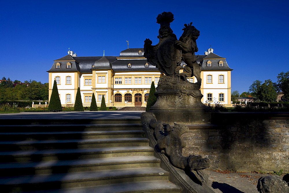 Veitshoechheim castle, near Wuerzburg, Lower Franconia, Bavaria, Germany, Europe