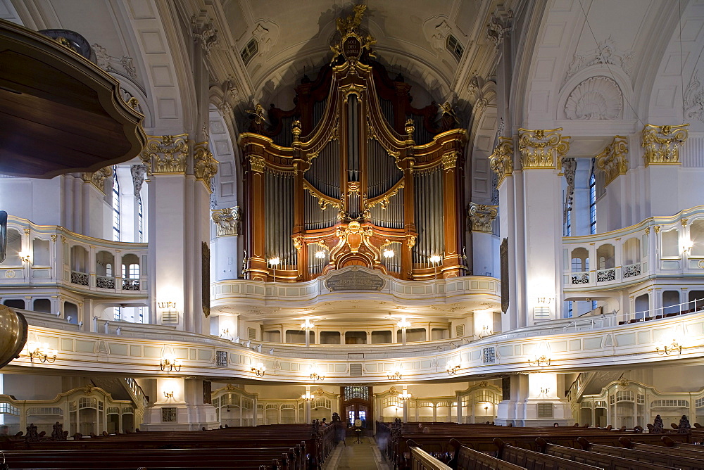 Saint Michaelis church, called Michel, Hamburg, Germany, Europe