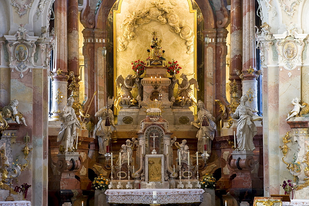 Pilgrimage church Birnau, Birnau cathedral at Lake Constance, near Uhldingen-Muehlhofen, Baden-Wuerttemberg, Germany, Europe