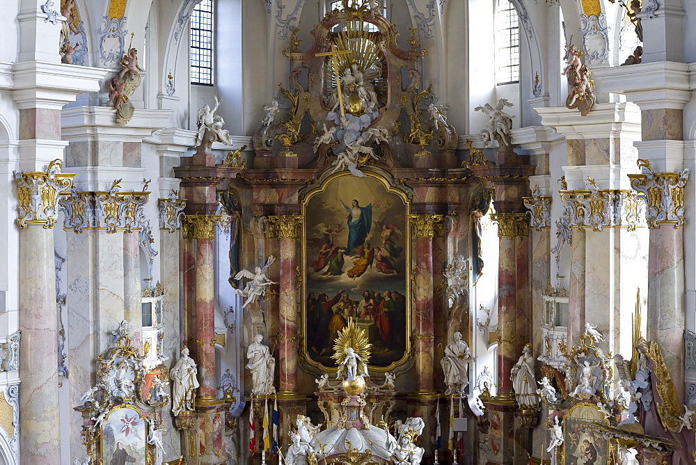 Pilgrimage church of the Fourteen Holy Saints, Wallfahrtskirche Vierzehnheiligen near Bad Staffelstein, Oberfranken, Bavaria, Germany, Europe