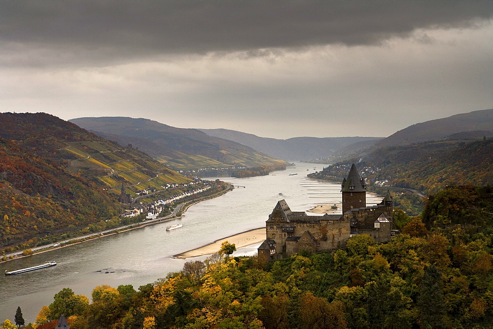 Stahleck Castle, Bacharach, Rhine, Rhineland-Palatinate, Germany, Europe