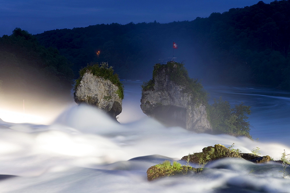 Rhine Falls near Schaffhausen, Canton Zurich, Switzerland, Europe