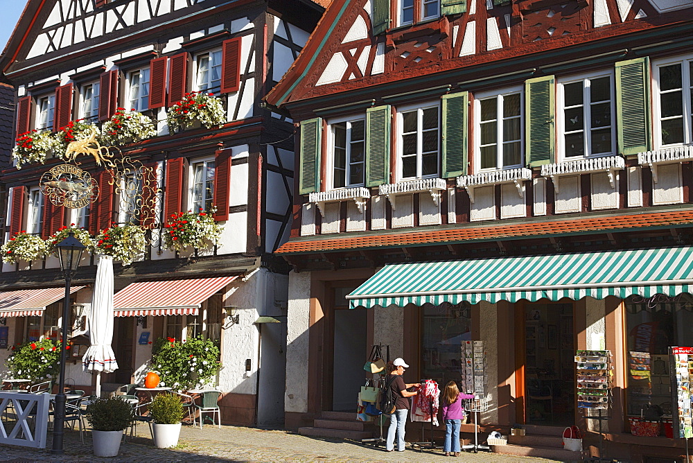 Old town with half-timbered houses, Wolfach, Baden-Wurttemberg, Germany