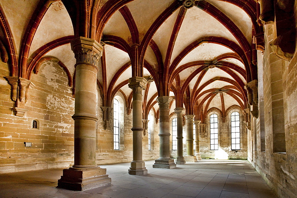 Refectory, Cistercian monastery, Maulbronn, Baden-Wuerttemberg, Germany