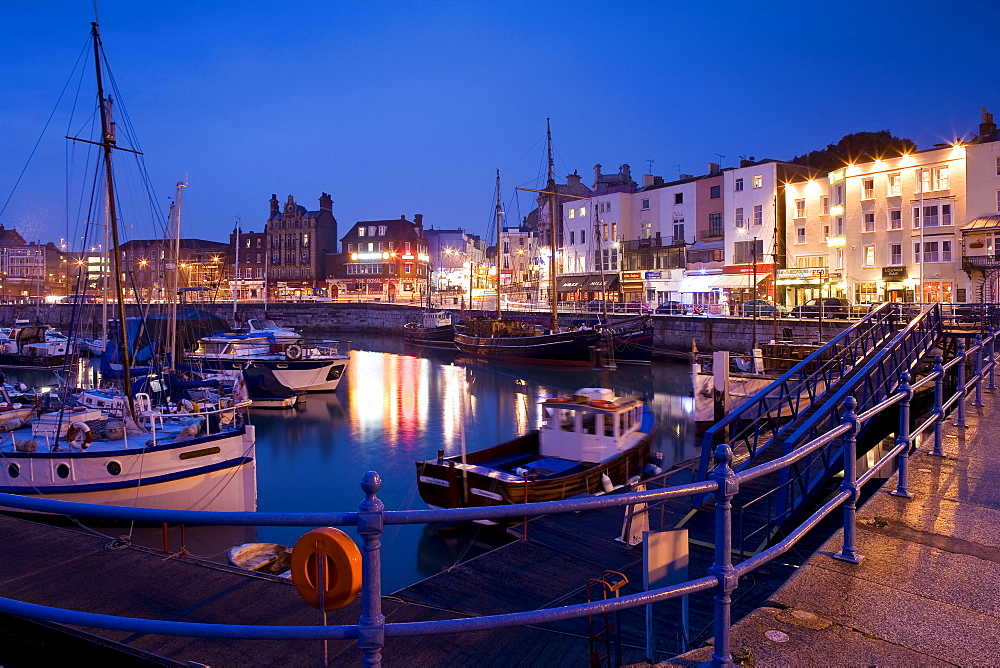 Harbour at Ramsgate in the evening light, Kent, England, Great Britain, Europe