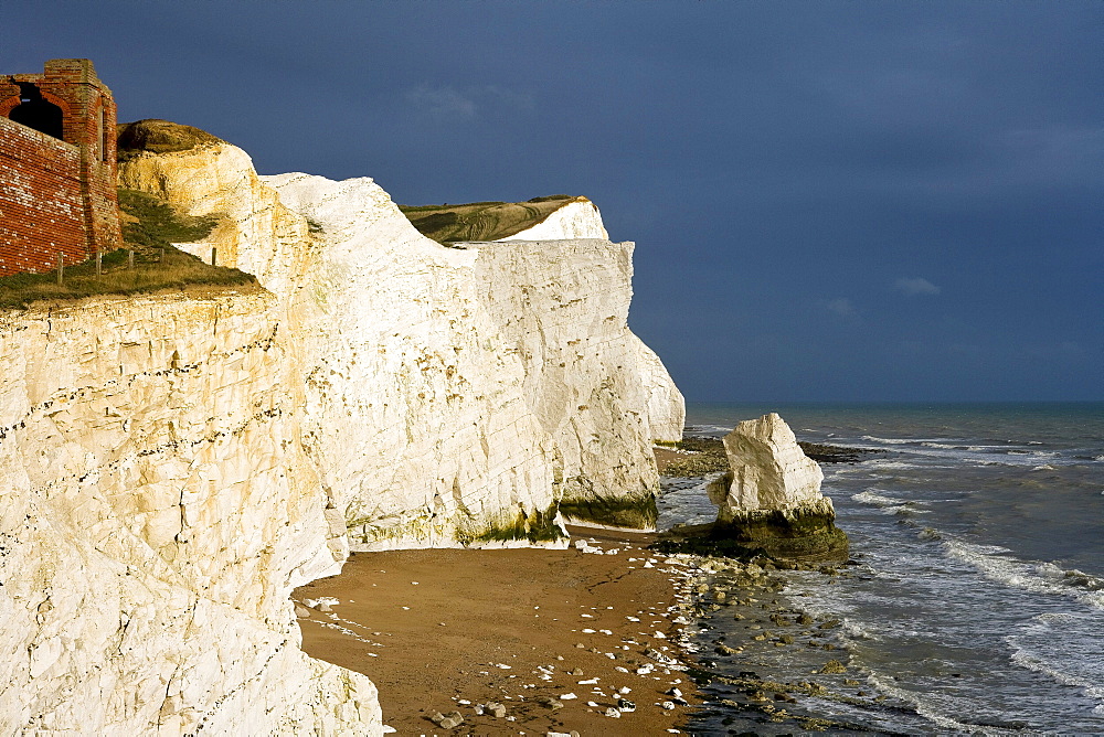 Coastline at Seaford Head, Seaford, East Sussex, England, Great Britain, Europe