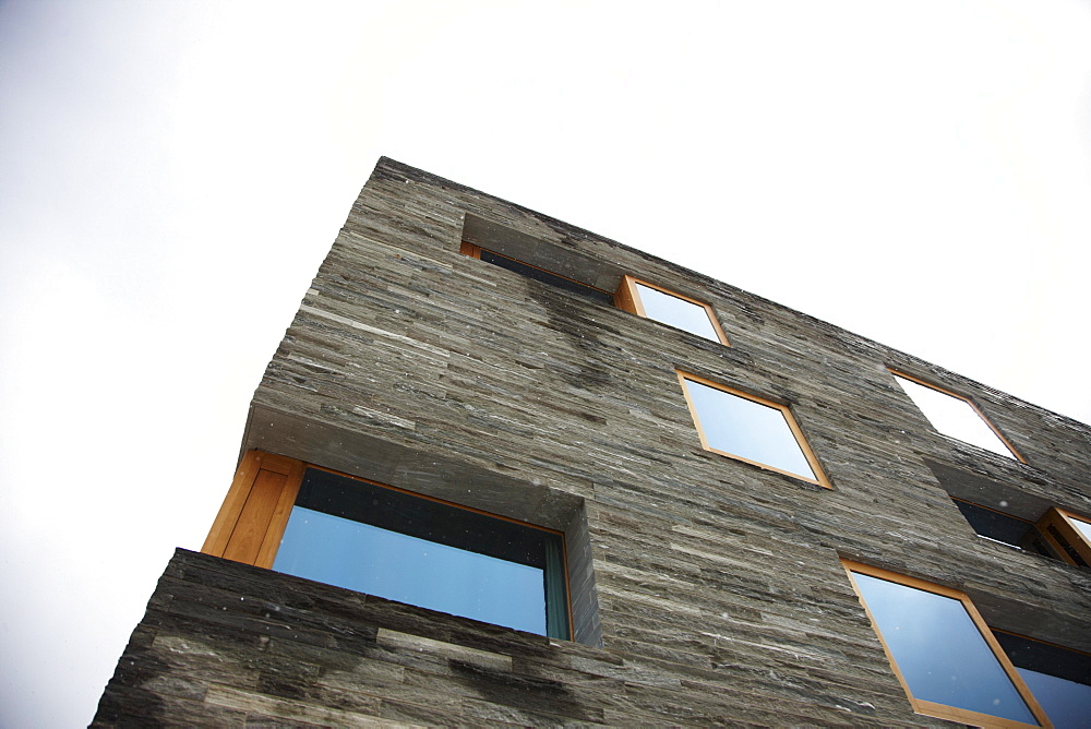 Facade, Rocksresort, Laax, Canton of Grisons, Switzerland