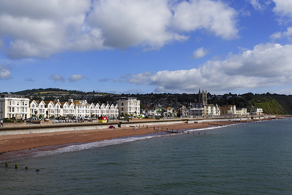 Coastline of Teignmouth, Devon, England, United Kingdom