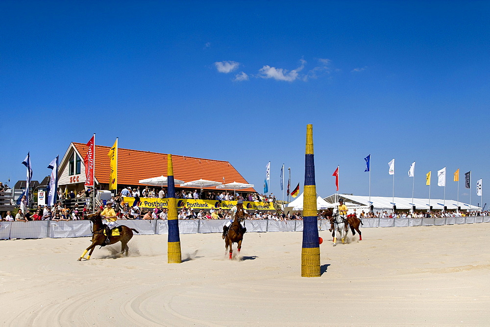 Beach Polo World Cup, Hoernum, North Frisian Islands, Schleswig-Holstein, Germany