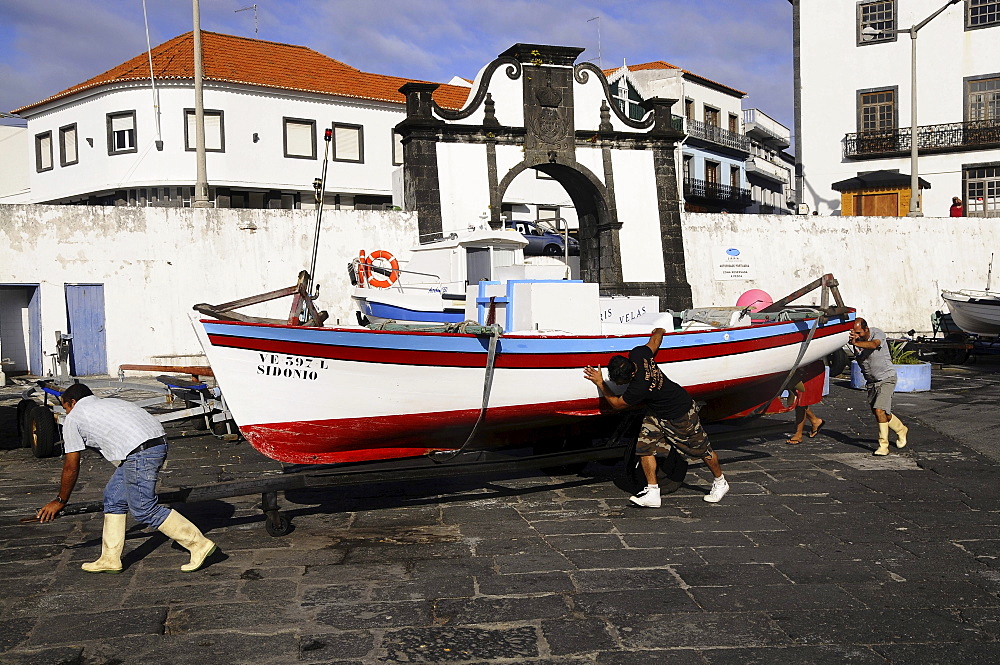 Velas harbour, Sao Jorge Island, Azores, Portugal