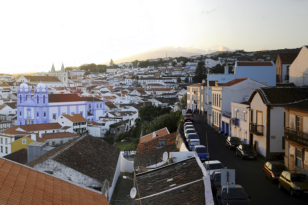 View with Misericordia Church, Angra do Heroismo, Terceira Island, Azores, Portugal