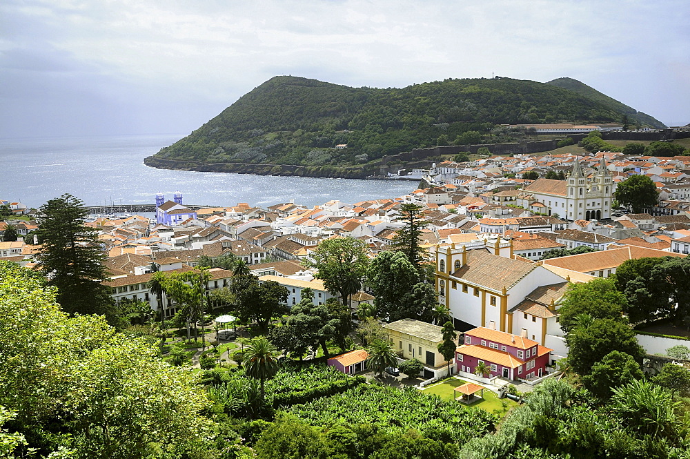 View from Alto da Memoria, Angra do Heroismo, Terceira Island, Azores, Portugal