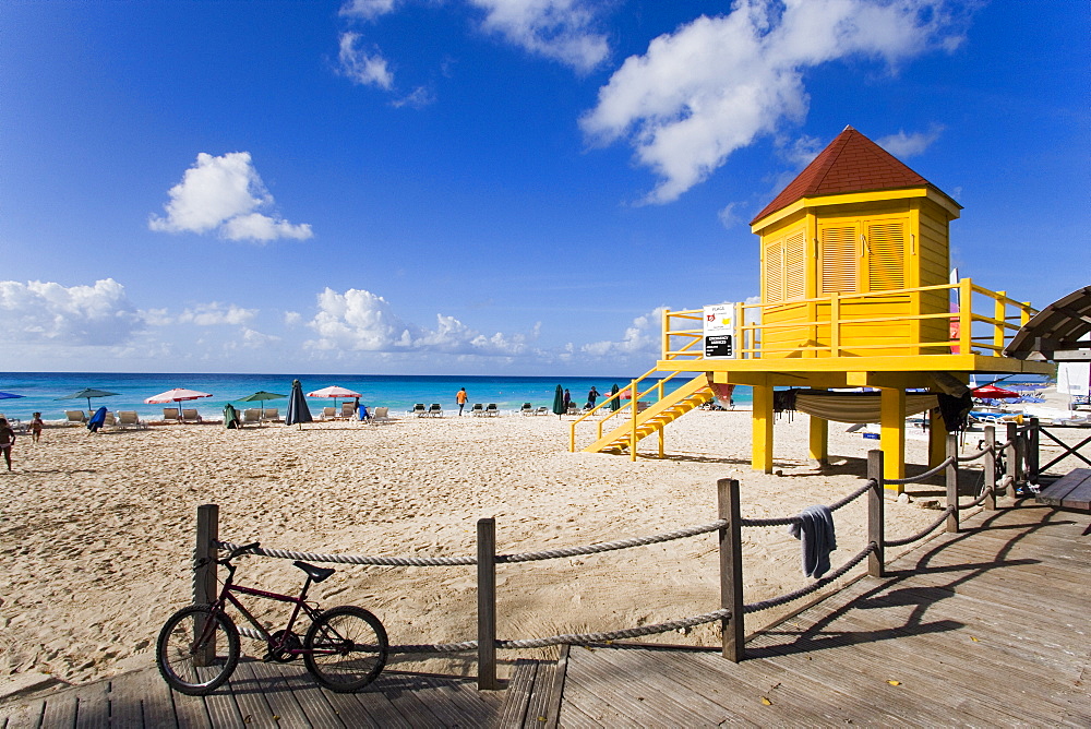 Watch tower at Dover Beach, Barbados, Caribbean