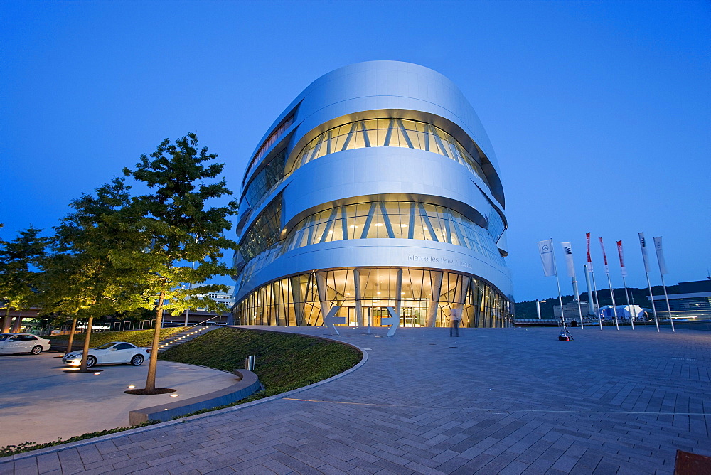 Mercedes-Benz Museum, Bad Cannstatt, Stuttgart, Baden-Wurttemberg, Germany