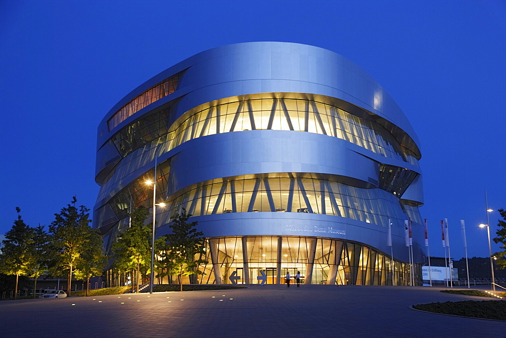 Mercedes-Benz Museum, Bad Cannstatt, Stuttgart, Baden-Wurttemberg, Germany