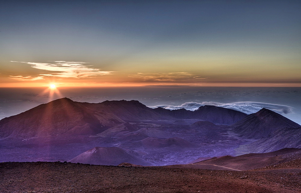 Sunrise at Haleakala Crater, Maui, Hawaii, USA