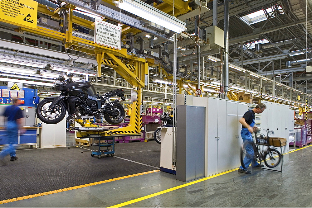 Motorcycle production line BMW Spandau Berlin, Germany